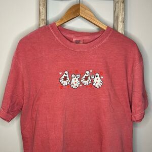 Valentine Ghost Embroidered Tee